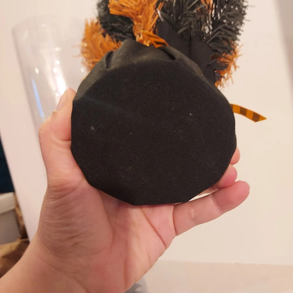 Mini 19 inch Halloween Orange & Black Decorative Tree with 16 Ornaments - Picture 7 of 8
